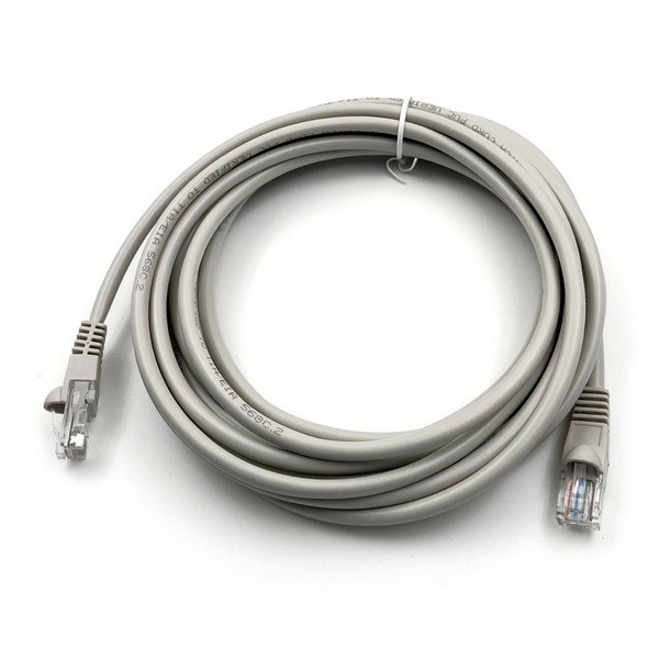 Патч-корд Buro UTP 4 пары cat5E CCA molded RJ-45 3 м, серый