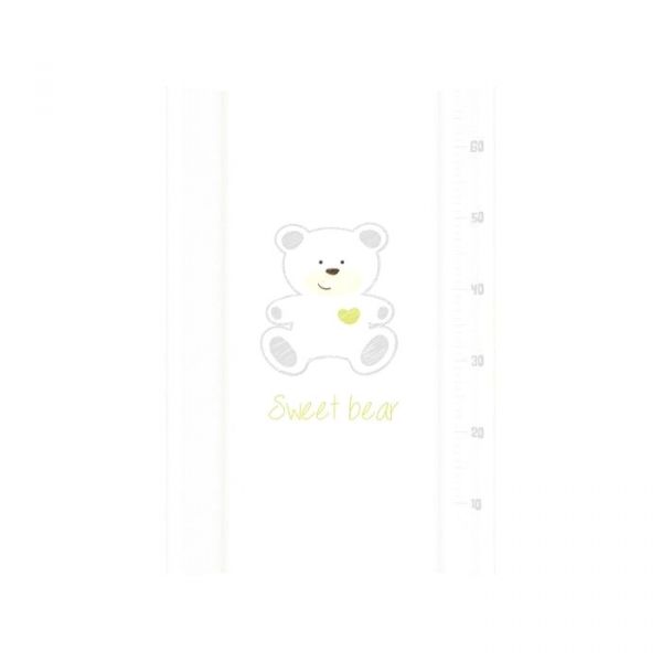 Пеленальная доска ALBEROMIO PT70 165 70х47 см 165 Sweet Bear Милый Мишка ростомер белый
