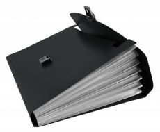 Портфель Бюрократ BPP13blck 13 отделений А4 пластик 0.7мм черный