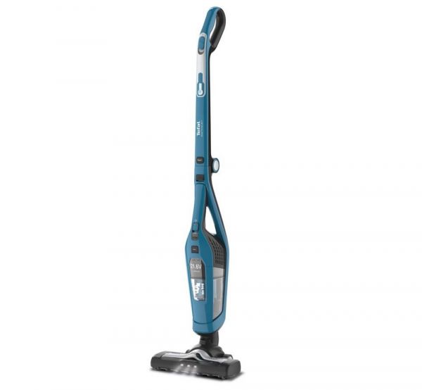 Пылесос Tefal Dual Force 2 в 1 TY6751WO голубой/черный